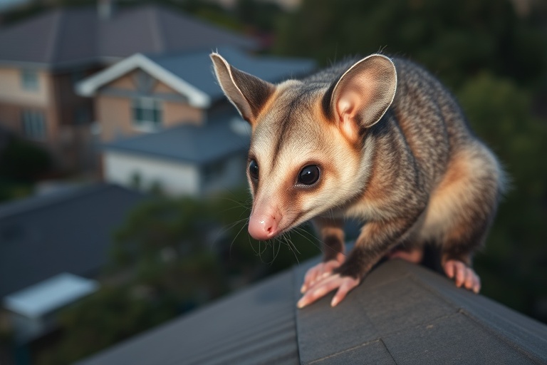Possum in Greensborough residential area